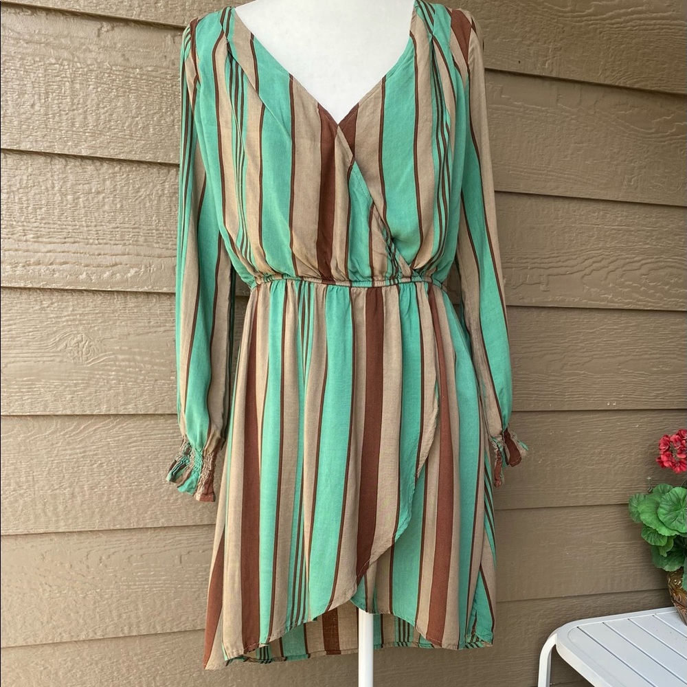 Kori America women’s striped boho dress, S